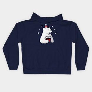 Polar bear Coffee Kids Hoodie